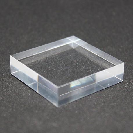 Crude acrylic base 40x40x10mm display for minerals