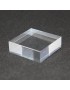 Socle acrylique, angle droit, 30x30x10mm