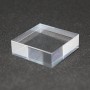 Socle acrylique brut 30x30x10mm présentoir pour minéraux Le Comptoir du Socle