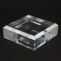 Socle acrylique angles biseautés 60x60x20mm supports pour minéraux