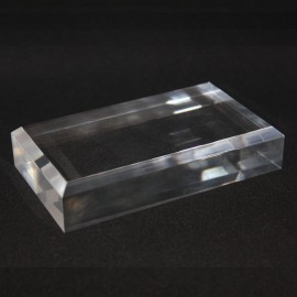 Acrylic display, with bevelled edge : 120x70x25mm