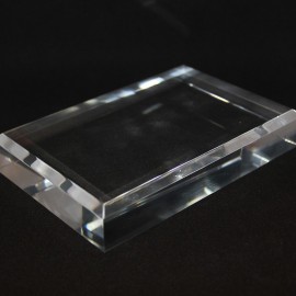 Acrylic display, bevelled edge : 180x120x25mm