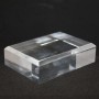 Socle acrylique angles biseautés 50x70x20mm supports pour minéraux