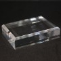 Acrylic base 60x80x20mm bevelled angles media for minerals