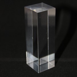 Acrylic display, prism : 60x20x20mm