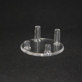 Support 4 pieds diamètre 50mm plastique pour support mineraux