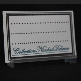 Porte carte en acrylique qualité cristal 50x15x6mm