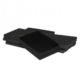 Lot 50 black cardboard boxes Modular : 90x120x30mm