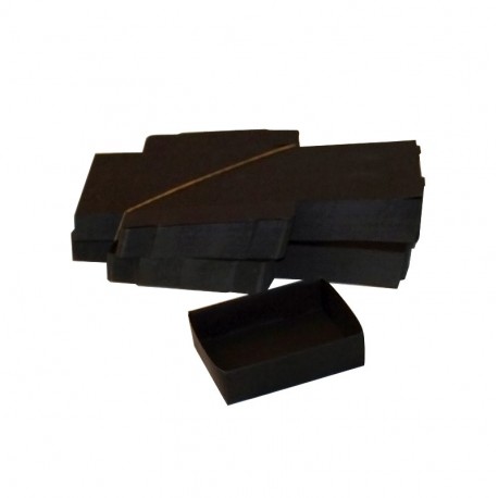  Lot 50 black cardboard boxes Modular : 79x51x25mm