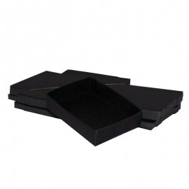  Lot 50 black cardboard boxes Modular : 130x99x30mm