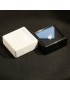 Gemstone boxes 30x30x17 white or black cut stone protection
