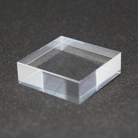 4 pcs 30 x 30 x 20 mm Socle présentoir acrylique angles biseautés pour minéraux 