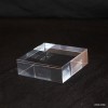 Lot 10 socle transparent + 1 gratuit 70x70x20mm présentoir vitrine