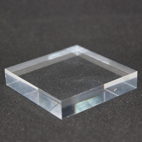 Crude acrylic base 50x50x10mm display for minerals