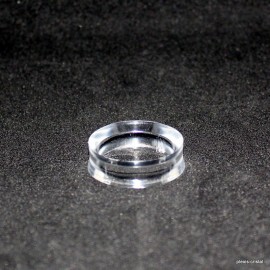 Présentoir plastique : socle anneau 25 mm