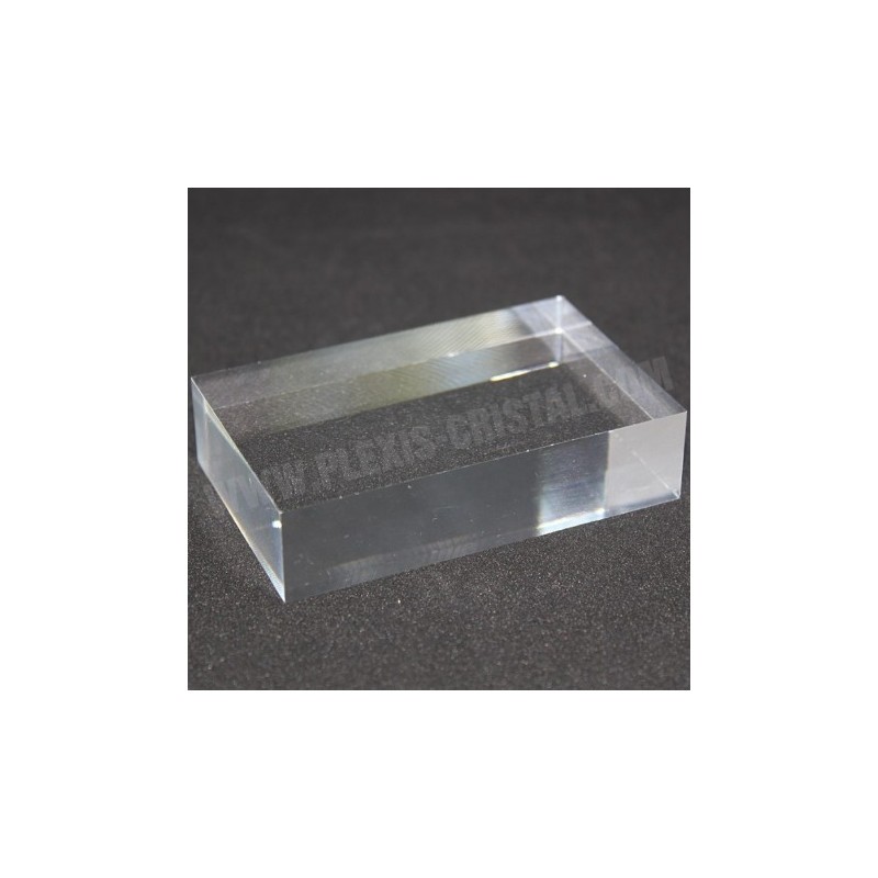 Crude acrylic base 100x60x20mm display for minerals