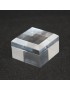 Présentoir 30x30x15mm 10+1offert socle acrylique angles biseautés
