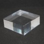 Socle présentoir acrylique brut 50x50x20mm supports pour minéraux