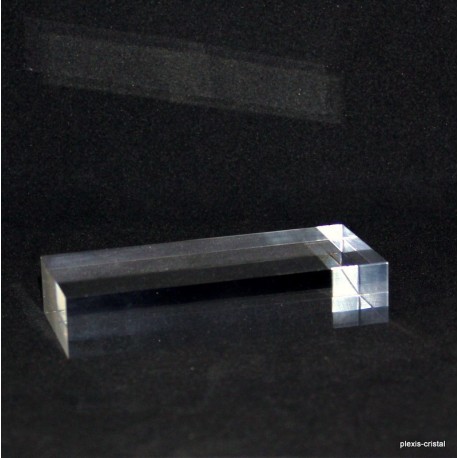 Crude acrylic rectangular base display 100x50x20mm