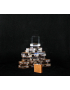 Lot 10 pieces : Acrylic Display 20x20x6mm