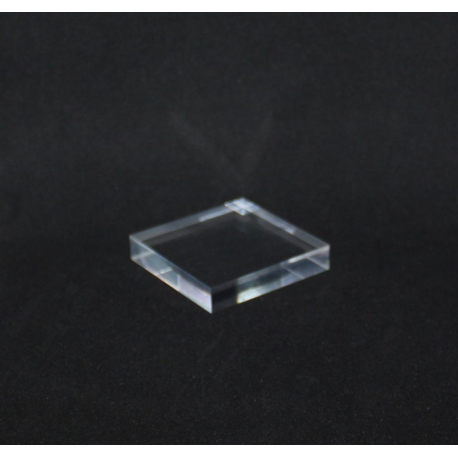 Lot 10 pedestals transparent + 1 free 60x60x10mm display case showcase