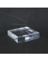Acrylic base 80x80x20mm bevelled angles media for minerals