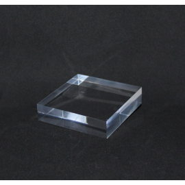 Crude acrylic base 80x80x20mm display for minerals