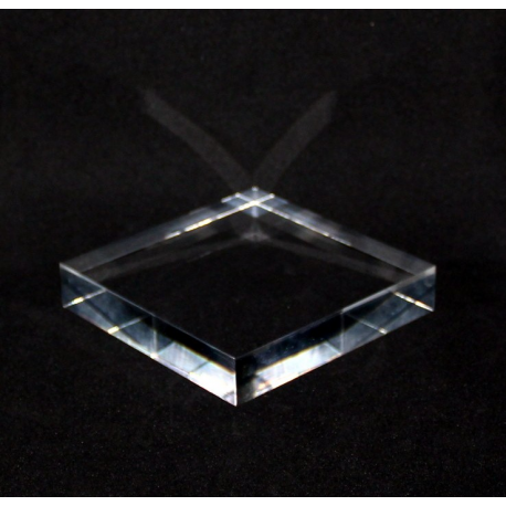 Crude acrylic base 100x100x20mm display for minerals