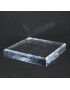 lot Socle acrylique 100x100x20mm angles biseautés 10+1 offert