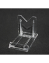 Lot de 100 : Présentoir plastique réglable, petit modèle, 70x40mm