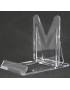 Présentoir plastique réglable, grand modèle,100x60mm Hauteur 80 mm