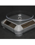 Rotating pedestals round base solar energy, silver