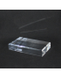lot 10 acrylic bases + 1 free 80x120x20mm bevelled stands display