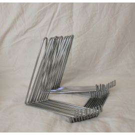 Lot 10 pieces : Metal chrome steel bridge supports for collection 500x500 mm