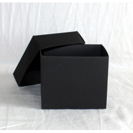 Black cardboard boxe Modular with top : 80x90x70mm