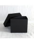 Lot 25 Boîtes Cartons Modulaires noires avec couvercle : 80x90x70mm
