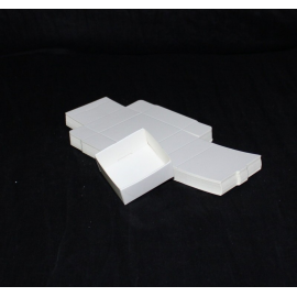 Lot 50 white cardboard boxes modular : 43x43x18mm