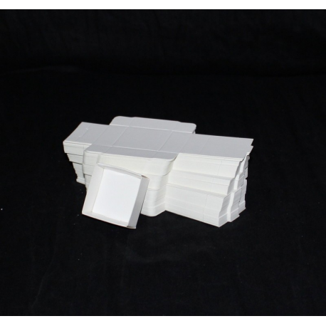  Lot 50 Boîtes Cartons Modulaires blanches :56x51x25mm