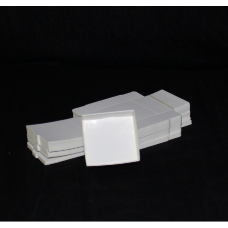  Lot 50 white cardboard boxes Modular : 65x63x25mm