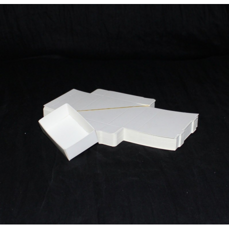  Lot 50 white cardboard boxes Modular : 79x51x25mm