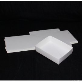 Lot 50 white cardboard boxes Modular : 90x120x30mm