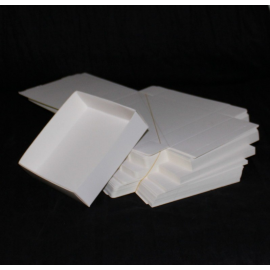 Lot 50 white cardboard boxes Modular : 130x130x35mm