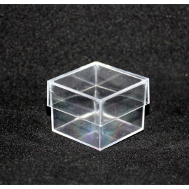  Boîte transparente : 23x23x20mm : lot 100 pièces