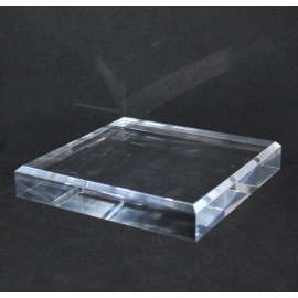 Acrylic display, bevelled edge, 100x100x25mm