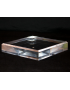 Acrylic base 200x100x30mm bevelled angles media for minerals
