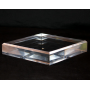 Socle acrylique 120x150x30mm angles biseautés supports pour minéraux