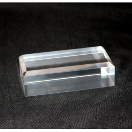 Acrylic base 80x120x30mm bevelled edge