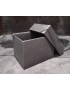 Boîte Carton Modulaire noire avec couvercle : 80x60x60mm