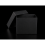 Boîte Carton Modulaire noire avec couvercle : 80x90x70mm