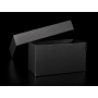 Lot 25 Boîtes Cartons Modulaires noires avec couvercle : 90x130x80mm